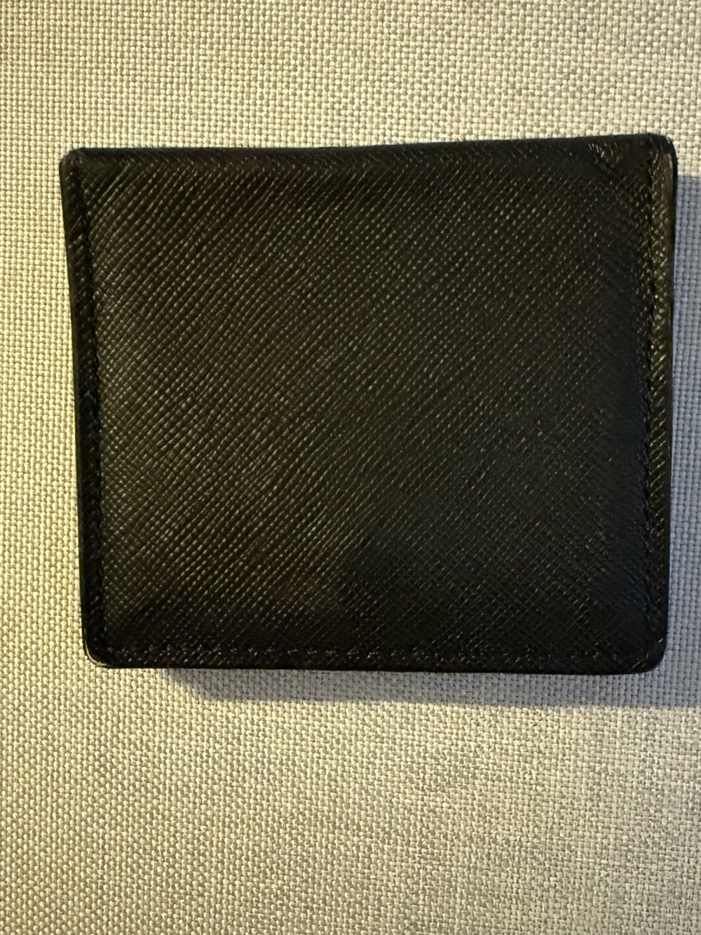 BURBERRY SAFFIANO LEATHER NOVACHECK LINED CARD HOLDER coin purse w snap closure - Picture 4 of 12
